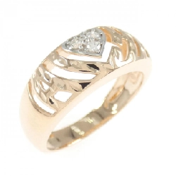 Nhẫn kim cương hình trái tim 14KPG/14KWG