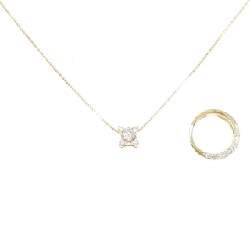 K18YG 2WAY Dây chuyền kim cương 0.142CT - Hàng hiệu Chính hãng 857896