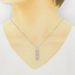 K18WG Dây chuyền kim cương 0.50CT - Hàng hiệu Chính hãng 859264