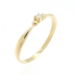 Nhẫn kim cương K18YG 0.03CT - Hàng hiệu Authentic