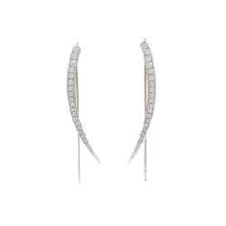 Bông tai kim cương 750WG/750YG 0.44CT - Hàng hiệu Chính hãng