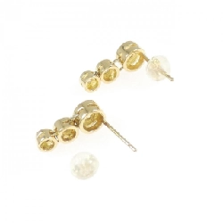 K18YG Bông tai kim cương ba viên - Hàng hiệu Chính hãng 865828