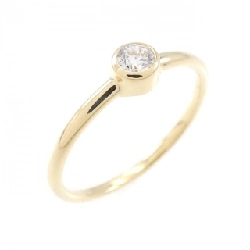 Nhẫn kim cương Solitaire K18YG 0.10CT - Hàng hiệu Chính hãng