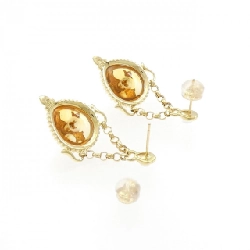 K18YG Citrine Bông tai - Hàng hiệu Chính hãng 872229
