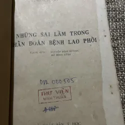 Những sai lâm chẩn đoán bệnh lao phổi - B.s. GHEORGHE BUNGETIANU - B.s. MIHAIL BUZESCU 1022807