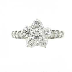 Nhẫn kim cương hoa PT900 1.00CT 667700