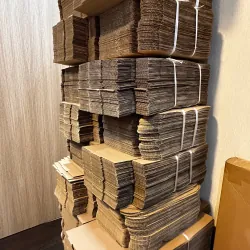 Como 50 hộp nắp gài 3 lớp sóng B dày dặn, phủ 2 lớp nâu cứng 1033070