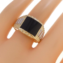 K18YG/PT900 Nhẫn Onyx - Hàng hiệu Authentic 848574