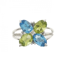 Nhẫn đá màu K14WG 670091