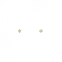 K18YG Solitaire Bông tai Kim cương 0.10CT - Hàng hiệu Chính hãng