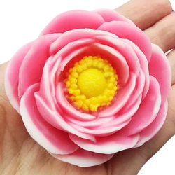 Bộ 3 khuôn làm bánh, rau câu silicon hoa hồng trà, cúc đơn, lá - Mã số 1191 338640