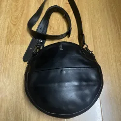 Túi nữ phom tròn 19x6 da thật 2hand 996732