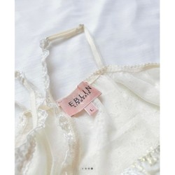 Đầm ngủ ren phối gấm Eblin 150096