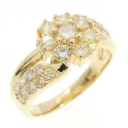 Nhẫn kim cương hoa K18YG 1.00CT - Hàng hiệu Authentic