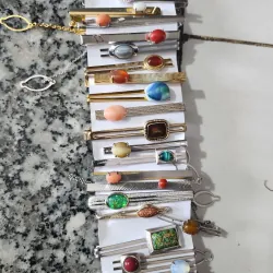 Kẹp cavat ngọc trai, đá 797416