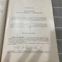 SÁCH TOÁN TIẾNG PHÁP EXERCICES D'ANALYSE 1-2, SÁCH KHỔ LỚN 556899