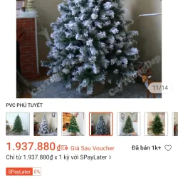 Pass cây thông Noel 1.8m kèm set trang trí