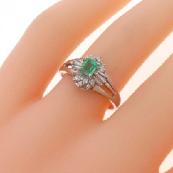 Nhẫn Emerald PT900 0.24CT - Hàng hiệu Chính hãng 853209