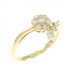 Nhẫn kim cương hoa K18YG 0.25CT - Hàng hiệu Authentic