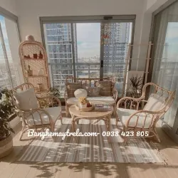 Bàn ghế mây phòng khách hiện đại 779406