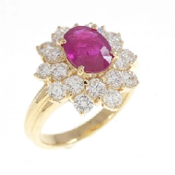 Nhẫn Ruby K18YG 1.16CT - Hàng hiệu Chính hãng