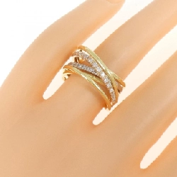 Nhẫn kim cương K18YG/PT/K18PG 0.30CT 671228