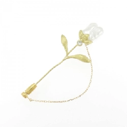 K18YG Hoa Trắng Ngọc Trai Brooch - Hàng hiệu Chính hãng