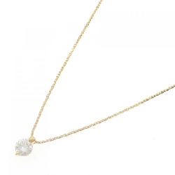 K18YG Solitaire Dây chuyền kim cương 0.841CT - Hàng hiệu Chính hãng 859218