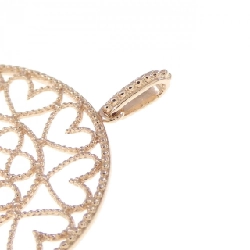 K10PG Mặt dây chuyền hình trái tim - Hàng hiệu Authentic 871299