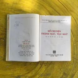KỂ CHUYỆN THÀNH NGỮ , TỤC NGỮ  1037300