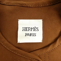 Áo khoác HERMES với chi tiết cưỡi ngựa 5E0163DQ áo khoác không cổ 631917