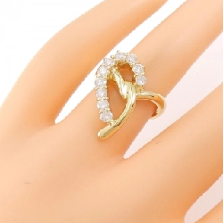 Nhẫn kim cương K18YG 0.740CT 671777