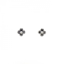 K18WG Bông tai hoa kim cương 0.20CT - Hàng hiệu Chính hãng