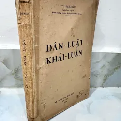 DÂN LUẬT KHÁI LUẬN - VŨ VĂN MẪU (CÓ CHỮ KÝ TÁC GIẢ)