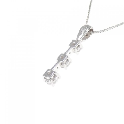 K18WG Dây chuyền kim cương ba viên 0.50CT - Hàng hiệu Chính hãng 860688