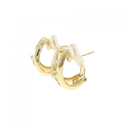 Bông tai/khuyên tai kim cương hình sao và mặt trăng 750YG/750WG 0.20CT - Hàng hiệu Chính hãng 870901