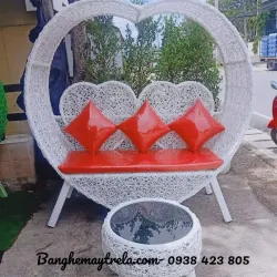 Ghế mây tre đan chụp hình 557127