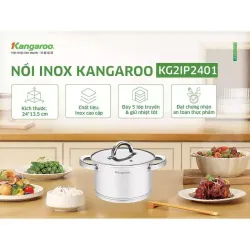 Nồi inox đáy 5 lớp 24CM Kangaroo KG2IP2401 780498