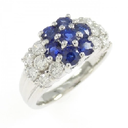 Nhẫn Sapphire Hoa PT900 1.10CT