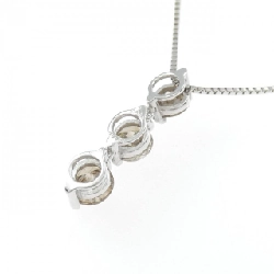 K18WG Dây chuyền kim cương ba viên 1.069CT - Hàng hiệu Chính hãng 861499