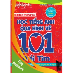 (TẶNG BOOKMARK) Hidden Pictures – Học tiếng Anh qua hình vẽ 101 trái tim - Hương Thảo dịch - 2021, Sách thiếu nhi
