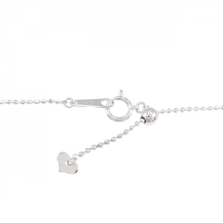 K18WG Đan Chéo × Hoa Kim Cương Dây Chuyền 1.10CT - Hàng hiệu Chính hãng 860579