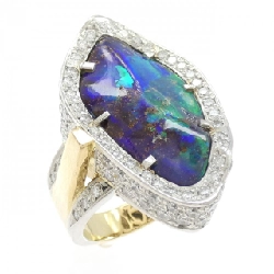 SHOW YAMAGATA Nhẫn Boulder Opal 13.42CT - Hàng hiệu Chính hãng