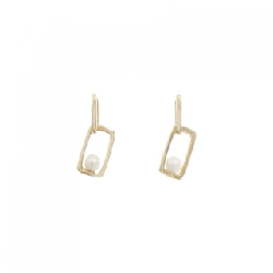 K10YG Bông tai ngọc trai nước ngọt - Hàng hiệu Authentic