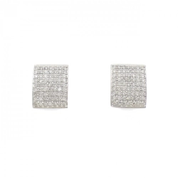 K18WG Bông tai kim cương Pavé 1.00CT - Hàng hiệu Chính hãng