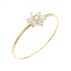 Nhẫn kim cương hoa K18YG 0.10CT - Hàng hiệu chính hãng