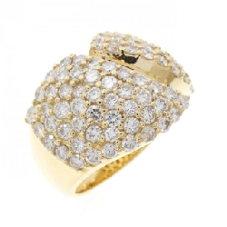 Nhẫn kim cương Pavé K18YG 2.38CT - Hàng hiệu Chính hãng