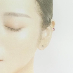 K18YG Bông tai Sapphire 0.32CT một bên - Hàng hiệu Chính hãng 878186