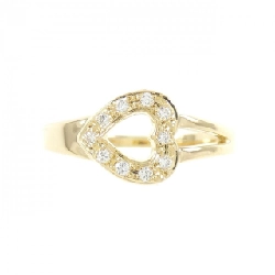 Nhẫn kim cương hình trái tim K18YG 0.07CT 671806