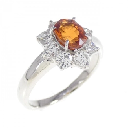Nhẫn Garnet PT900 1.008CT